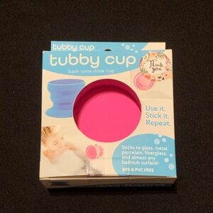 NWT Tubby Cup Bath Time Silicone Pink Cup